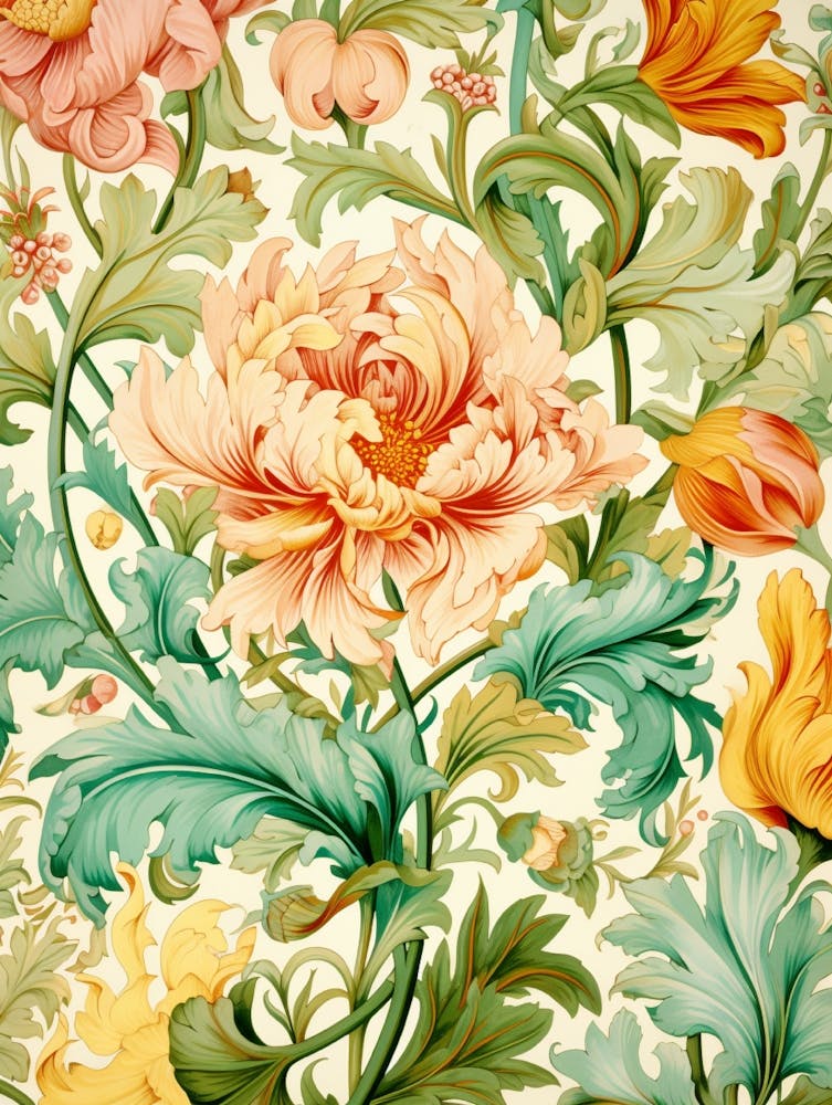 Papier Peint Floral 138