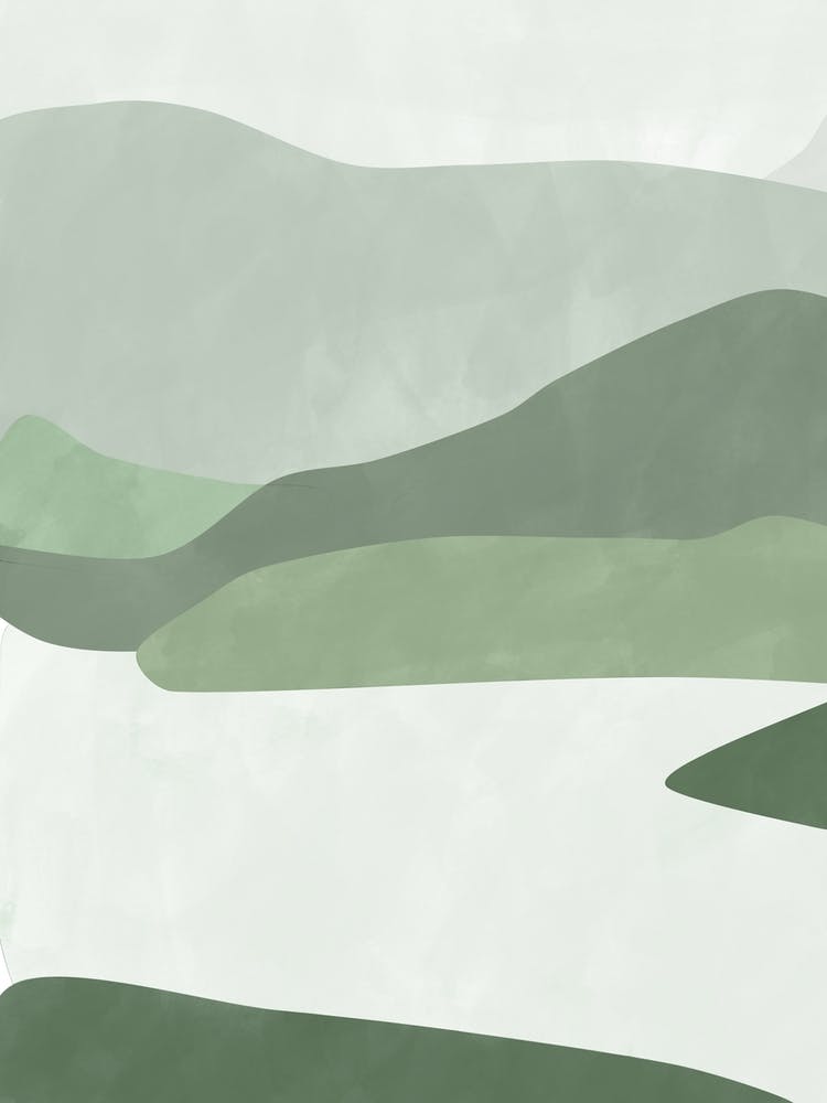 Pastel Green Landscape No.1