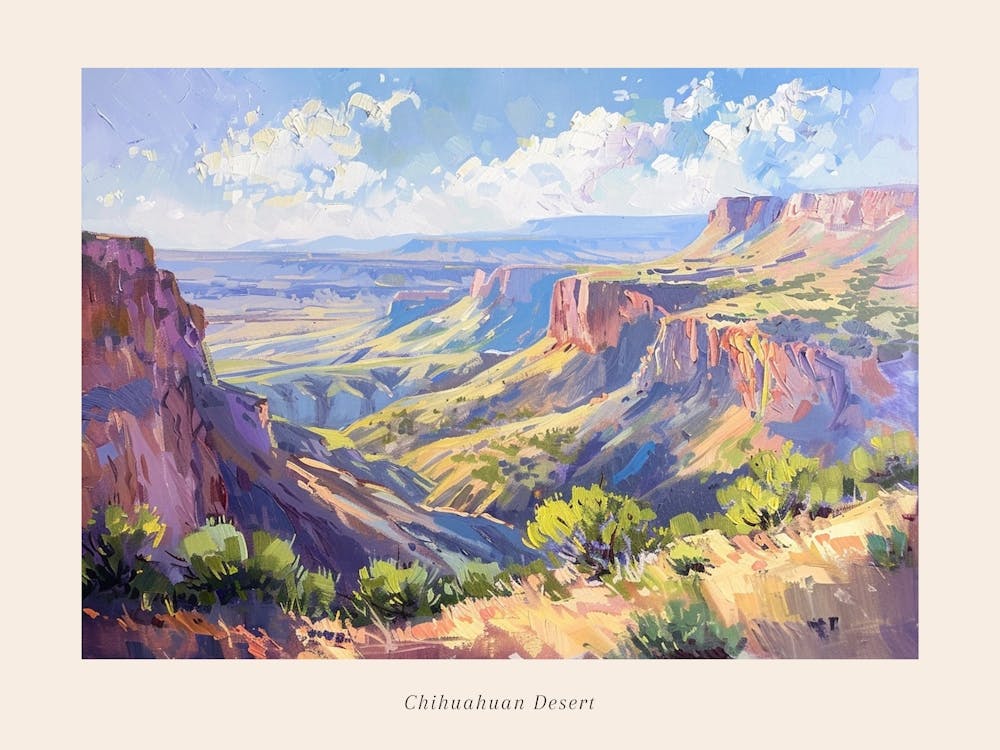 Westliche Landschaften Chihuahuan Desert Texas 2 Poster