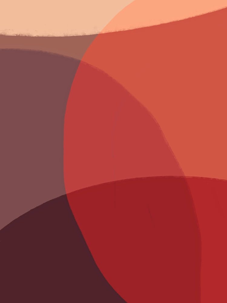 Abstract Painting in Reds