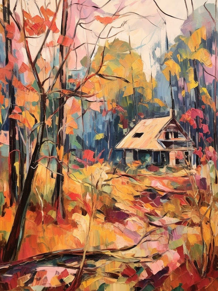 Autumn Gardens Painting Longhouse Reserve Usa 1