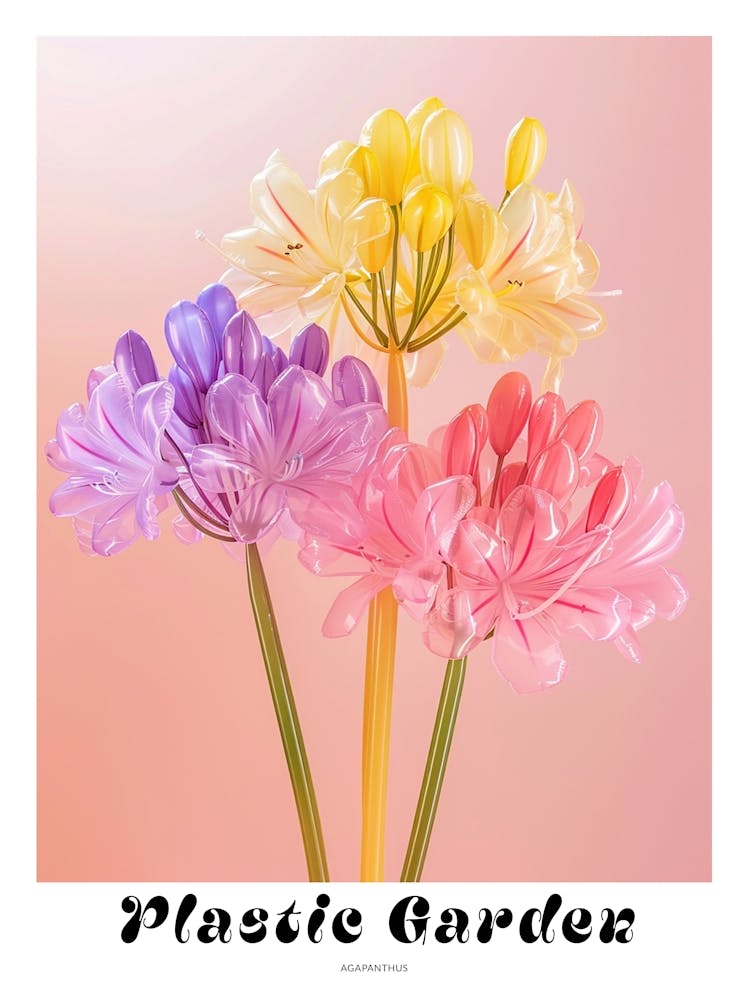 Dreamy Inflatable Flowers Poster Agapanthus 4