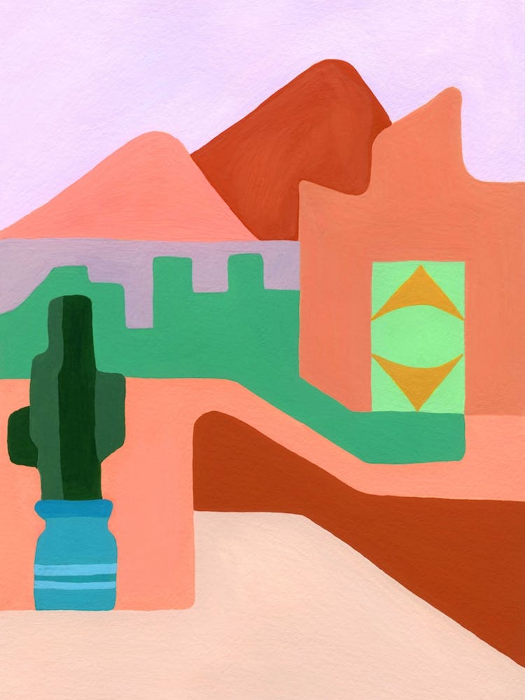 Geometric Moroccan Village