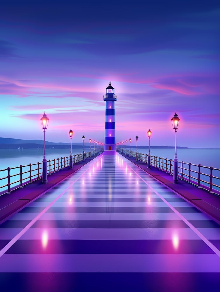 Lighthouse At Night 20