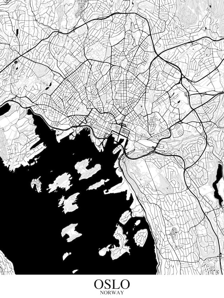Oslo White Black