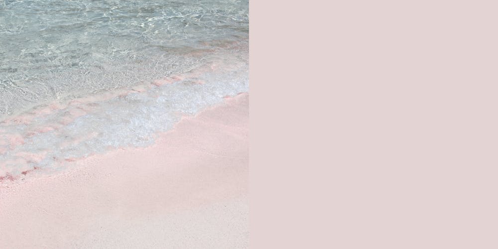 Pink Beach In Greece