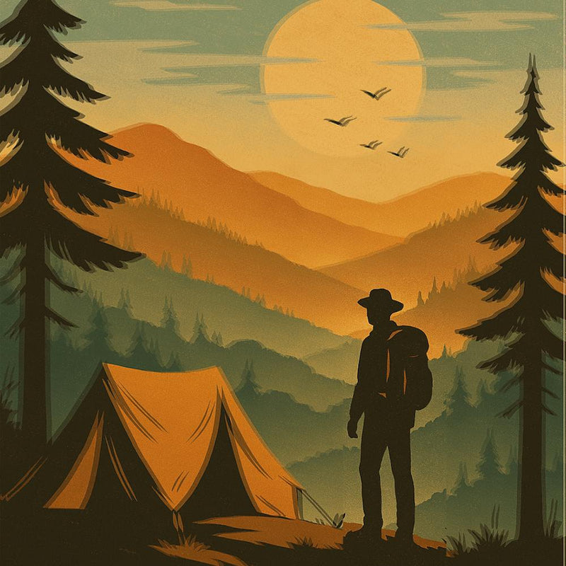 Man Camping In The Mountains - Wander Beyond