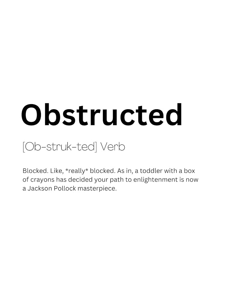 Obstructed Definition Meaning