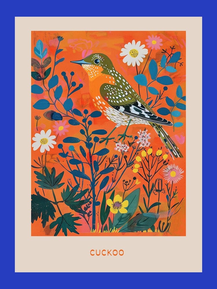 Spring Birds Poster Cuckoo 2
