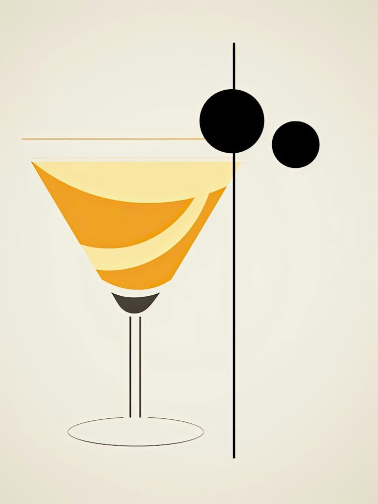 Mid-Century Modern Sidecar Cocktail mit Blumeninfusion 6