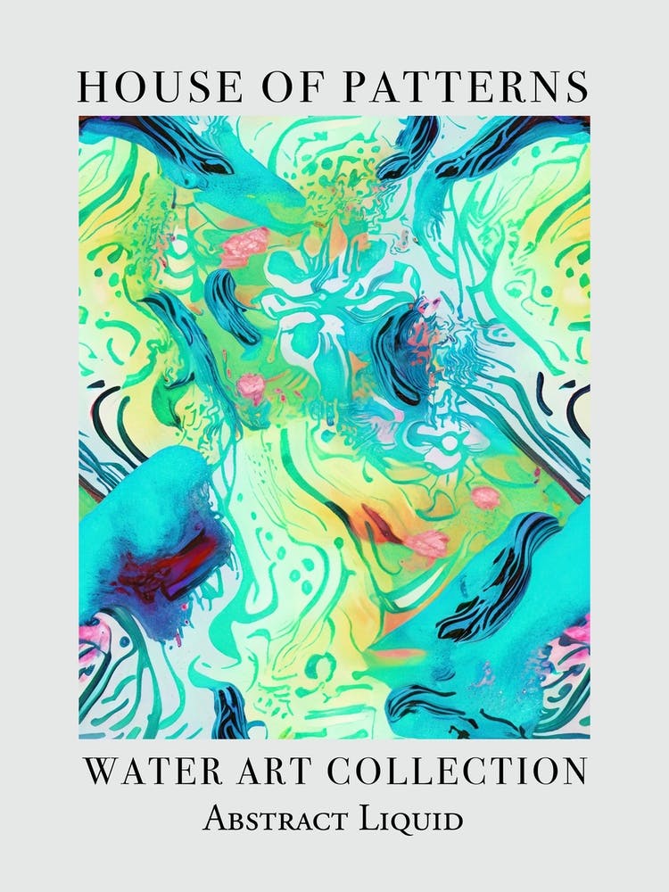 House Of Patterns Abstract Liquid Water 8