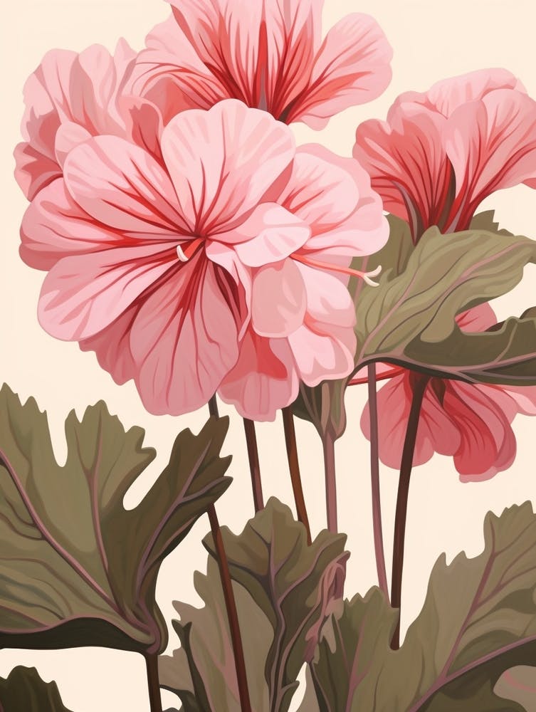 Floral Illustration Geranium 4
