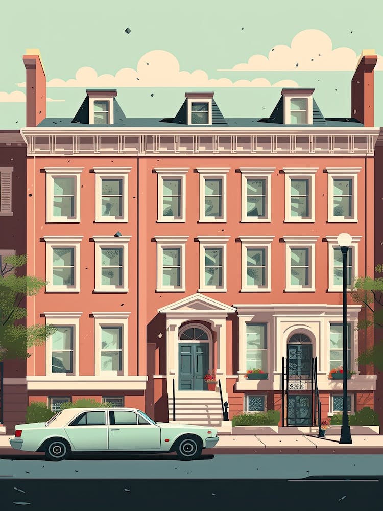 Philadelphia United States Travel Illustration 2