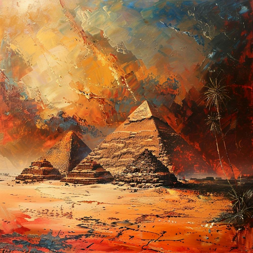 A Pyramids Of Giza Oil Painting Illustration 1719955498 2
