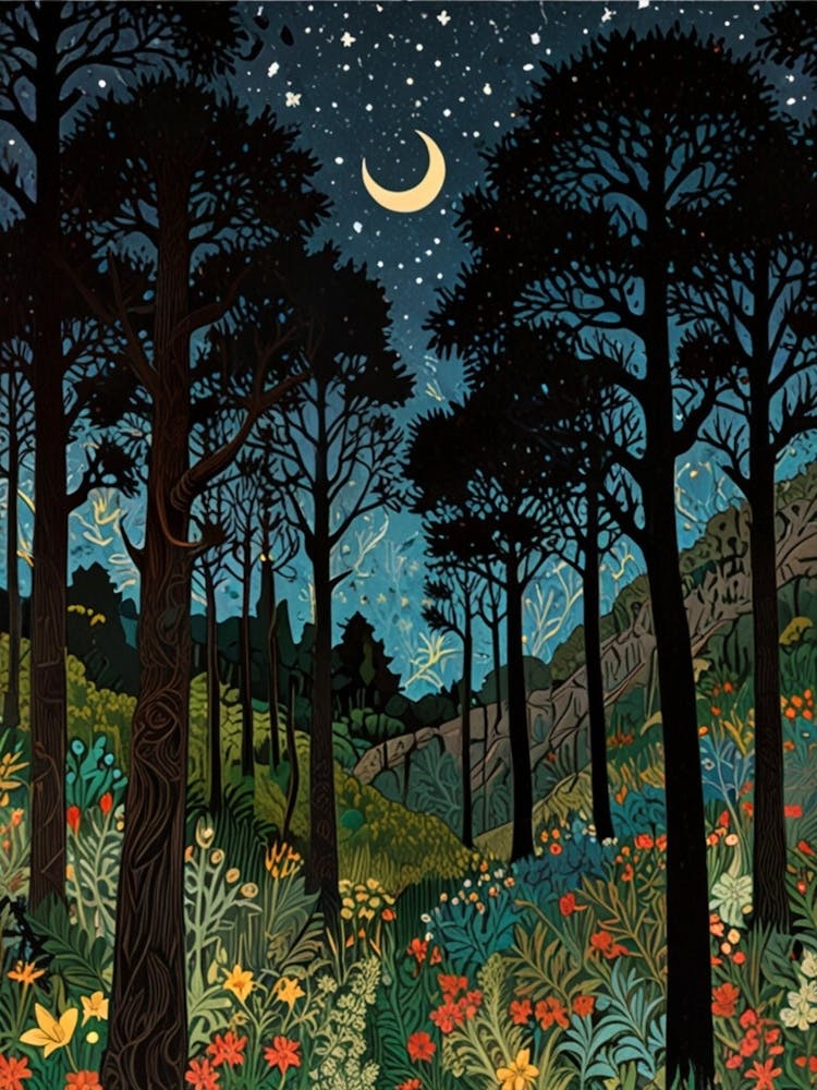 William Morris Night In The Woods 35