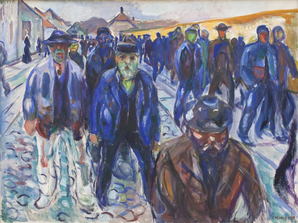 Workers On Their Way Home, Edvard Munch