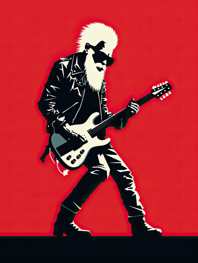 Santa Claus With Guitar 2