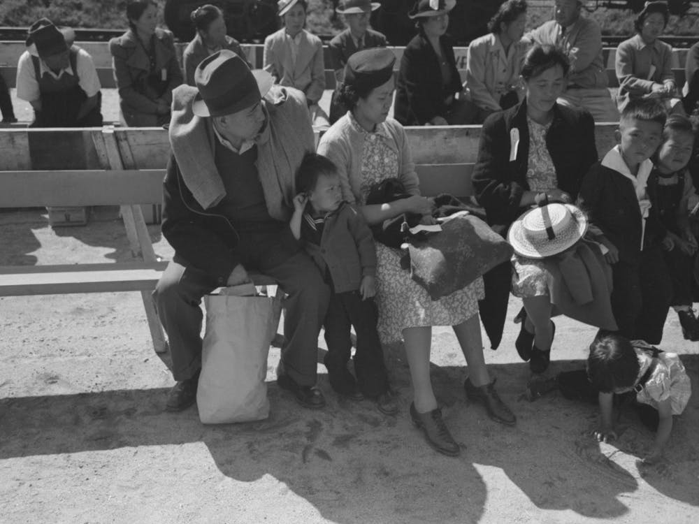 Untitled Photo, Possibly Related To Santa Anita Reception Center, Los Angeles, California, The Evacuation Of