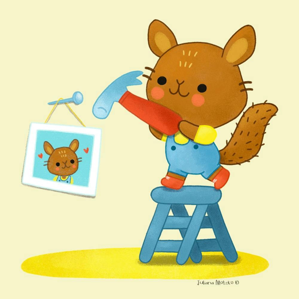 Kawaii Squirrel Home Decorating