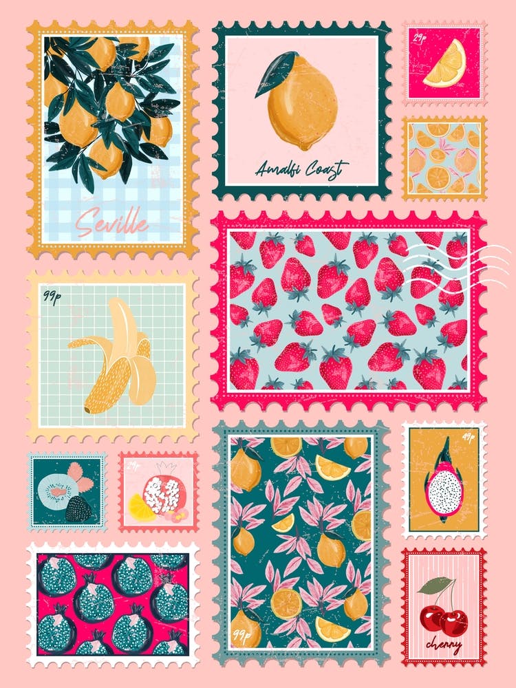 Fruit Stamp Collection