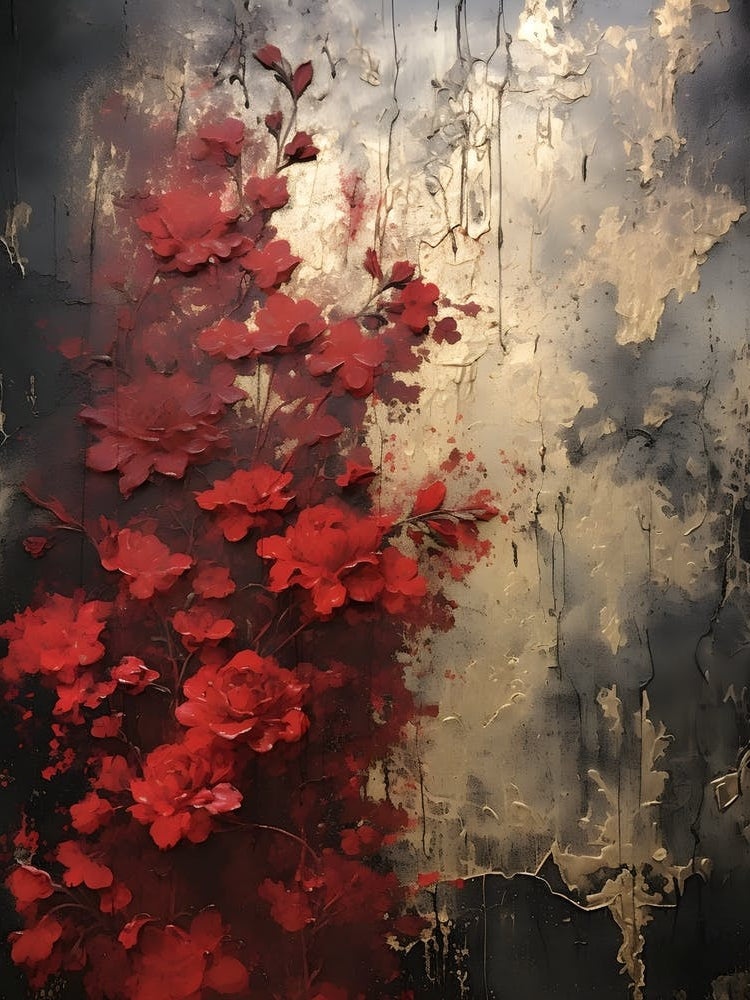 Vintage Dark Flowers 4