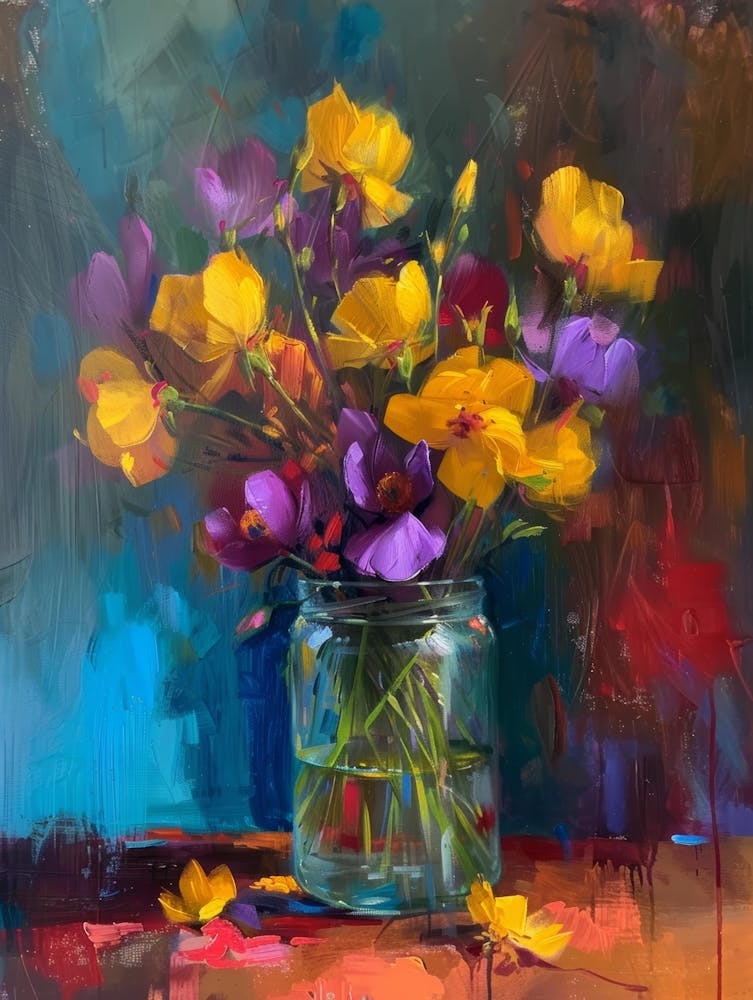 Flowers In A Jar 1