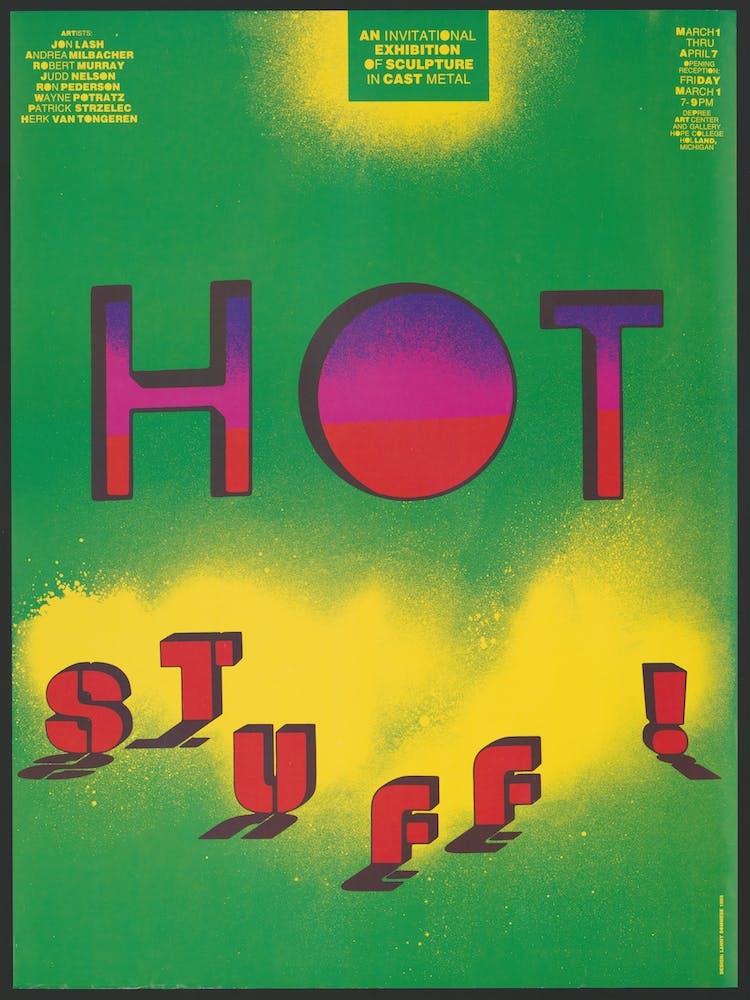 Sculpture Exhibition 1985 Vintage Poster