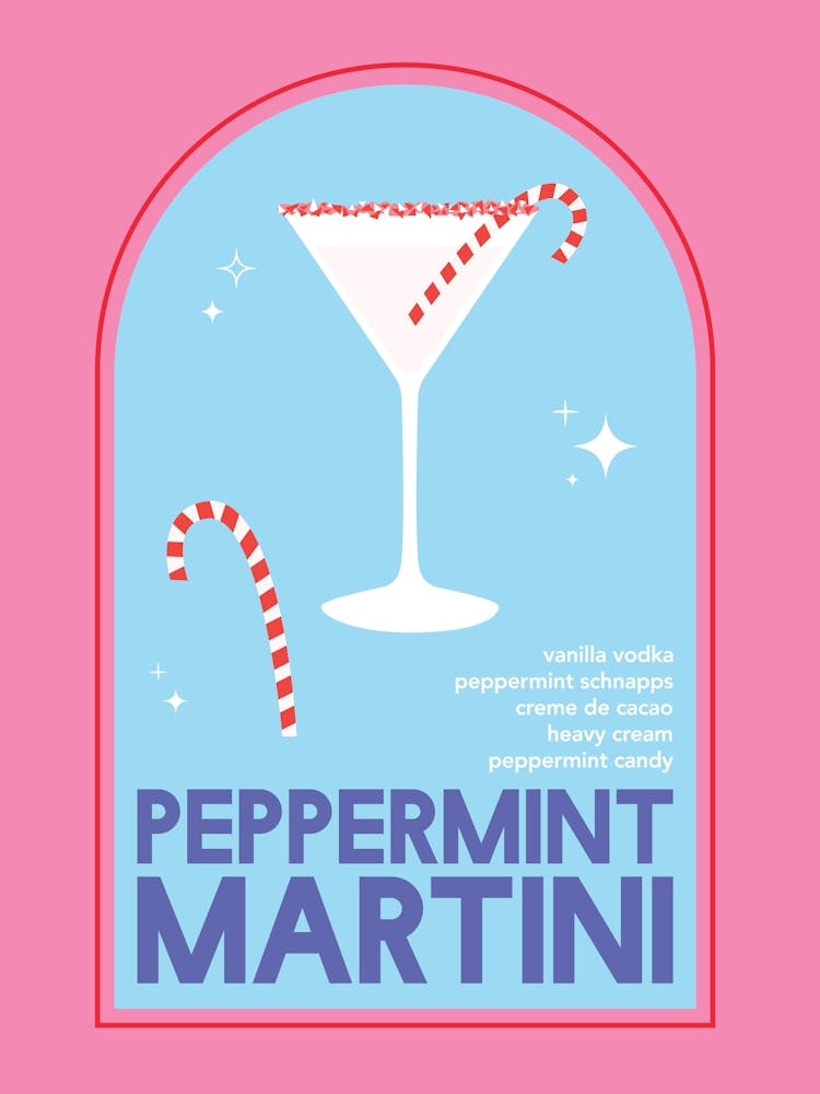 Peppermint Martini Cocktail