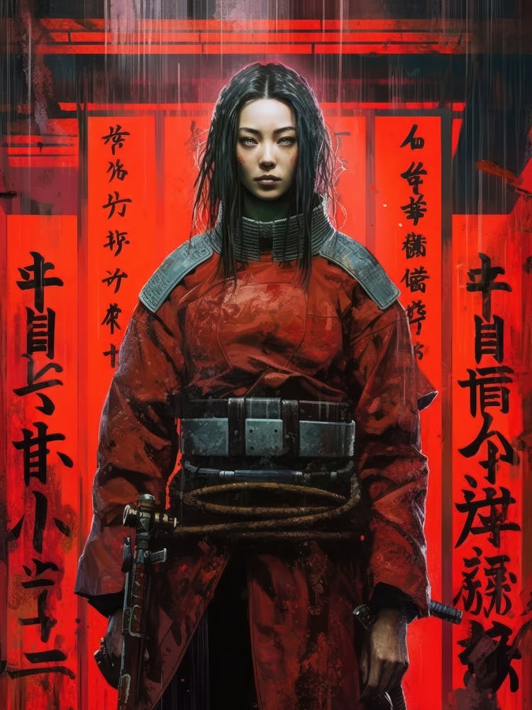 Samurai Cyberpunk Girl