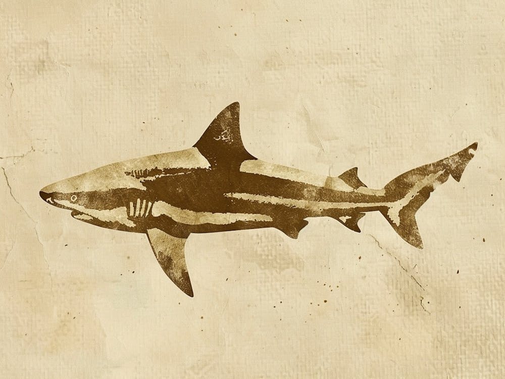 Lemon Shark Silhouette 4