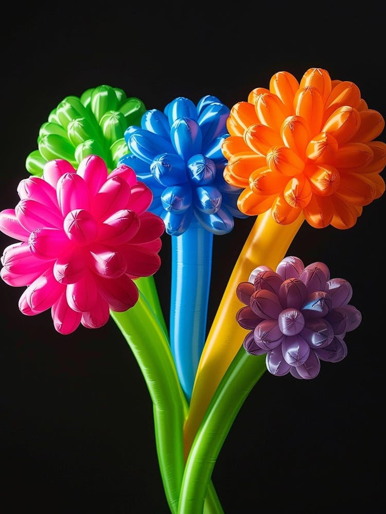 Bright Inflatable Flowers Scabiosa 1