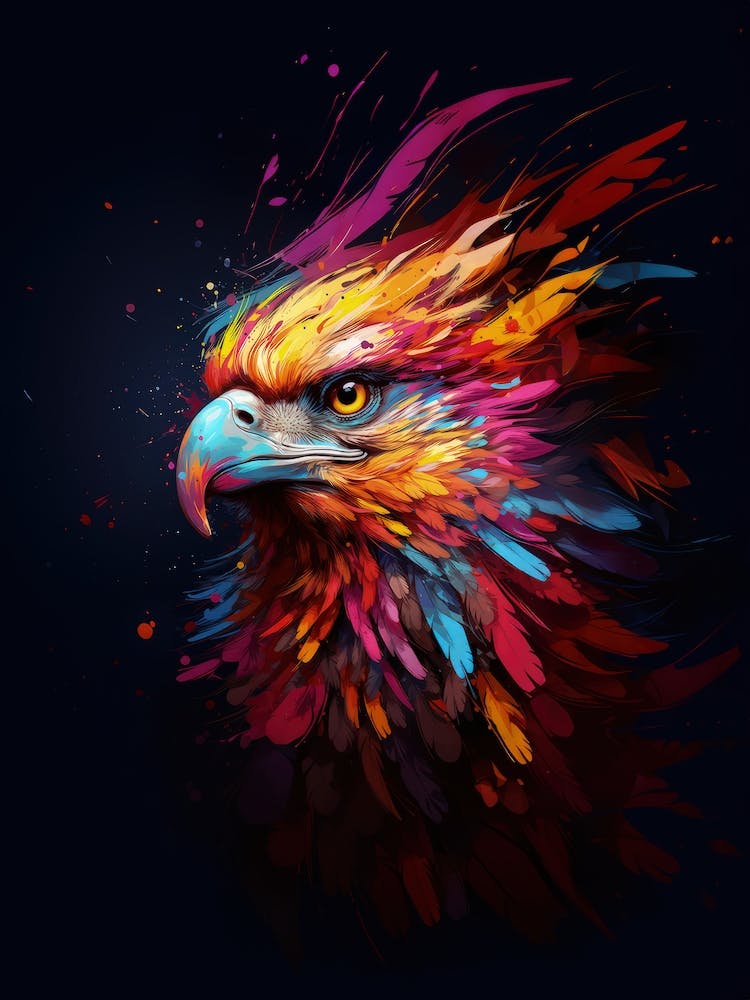 Eagle modern Pop Art illustration