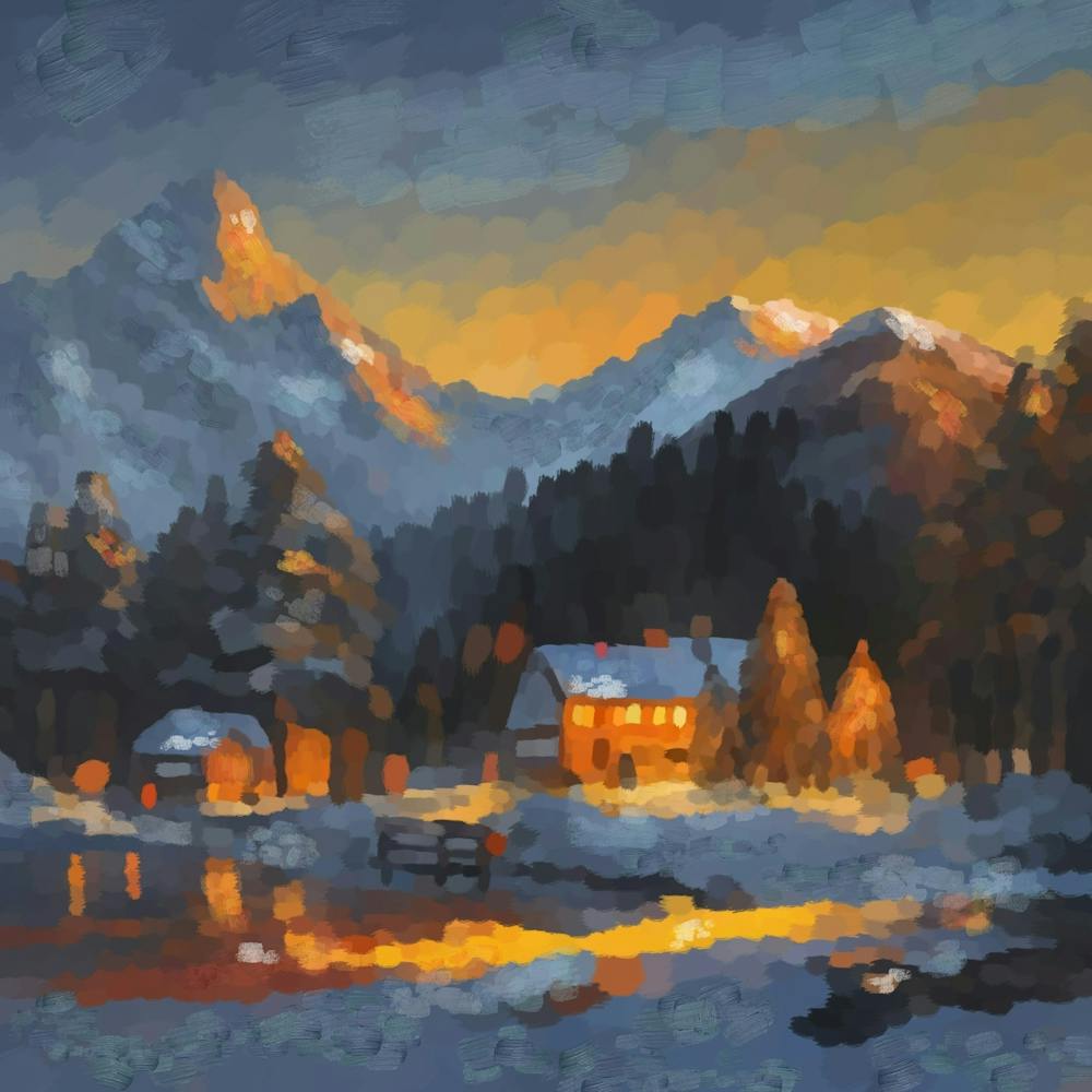 Village in the mountains