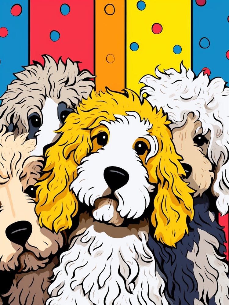 Pop Art Golden Doodle 2