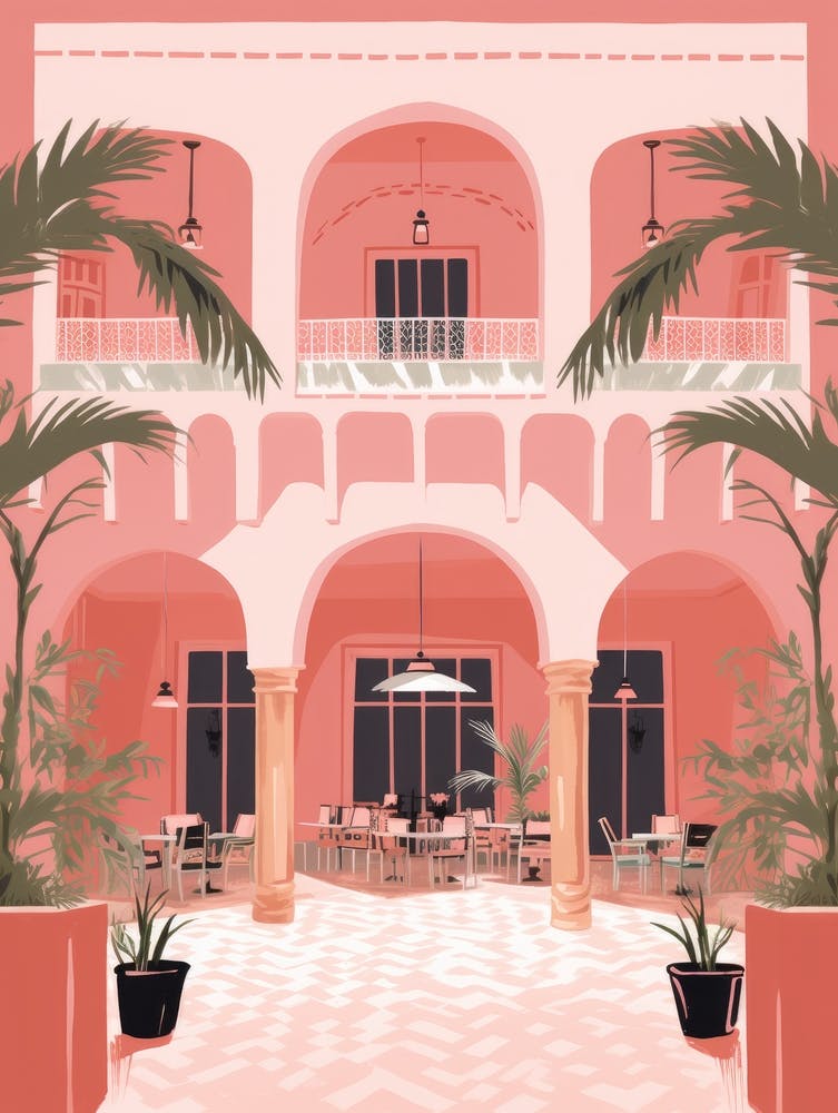 Pink Hotel Interior