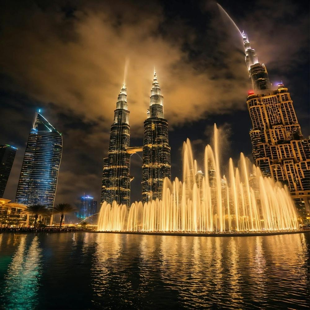 Petronas Towers Bei Nacht