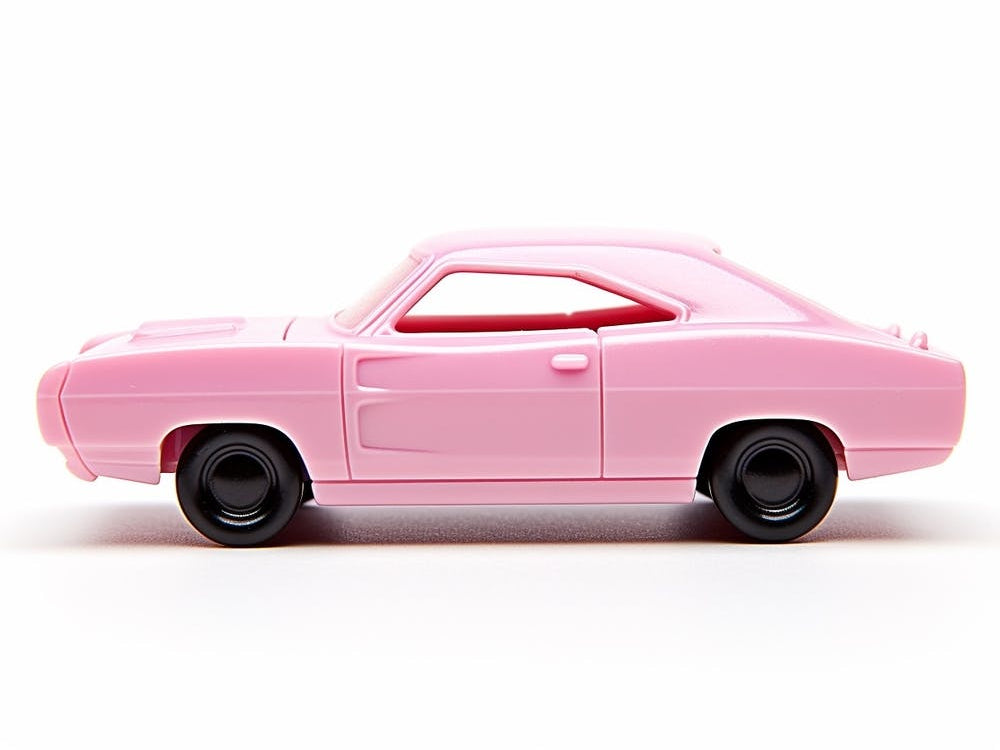 Toy Car 69 Dodge Charger Daytona Pink