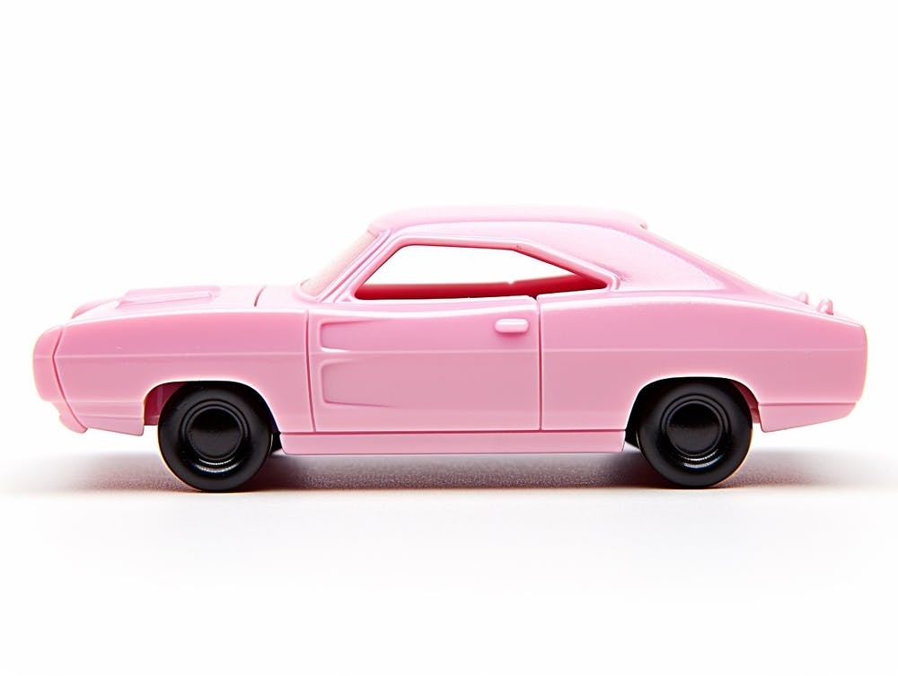 Toy Car 69 Dodge Charger Daytona Pink