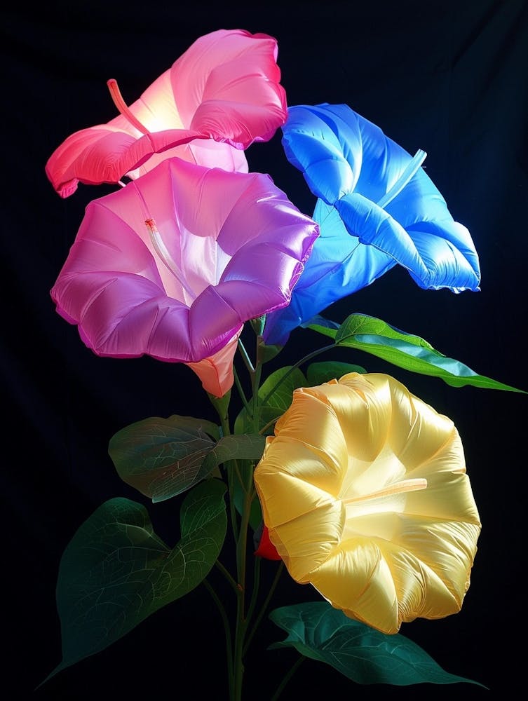 Bright Inflatable Flowers Morning Glory 5