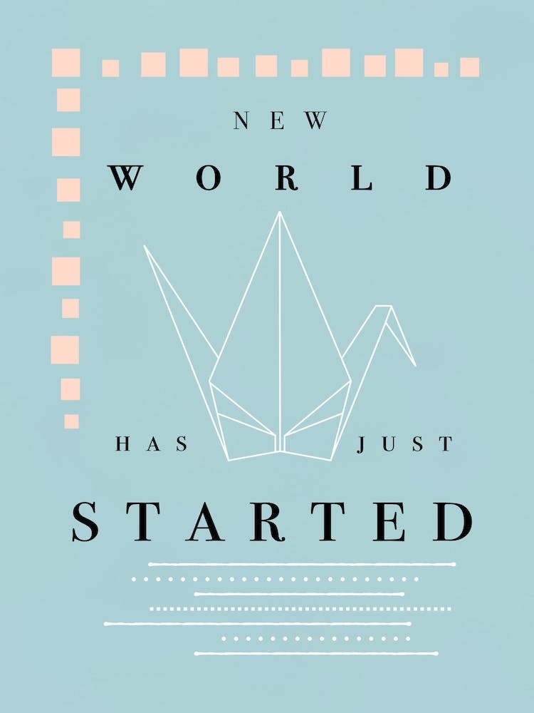 Neue Welt - Friedens-Origami