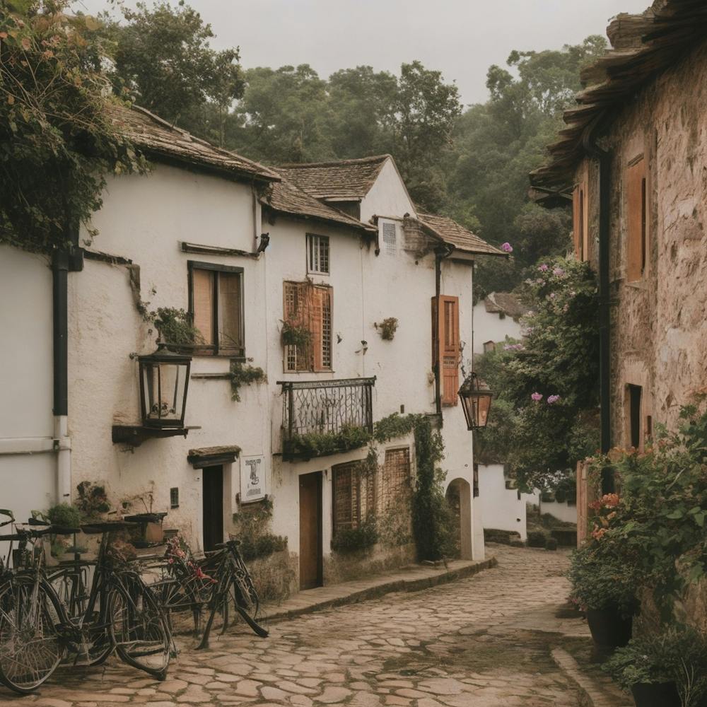 Old Town In Spain