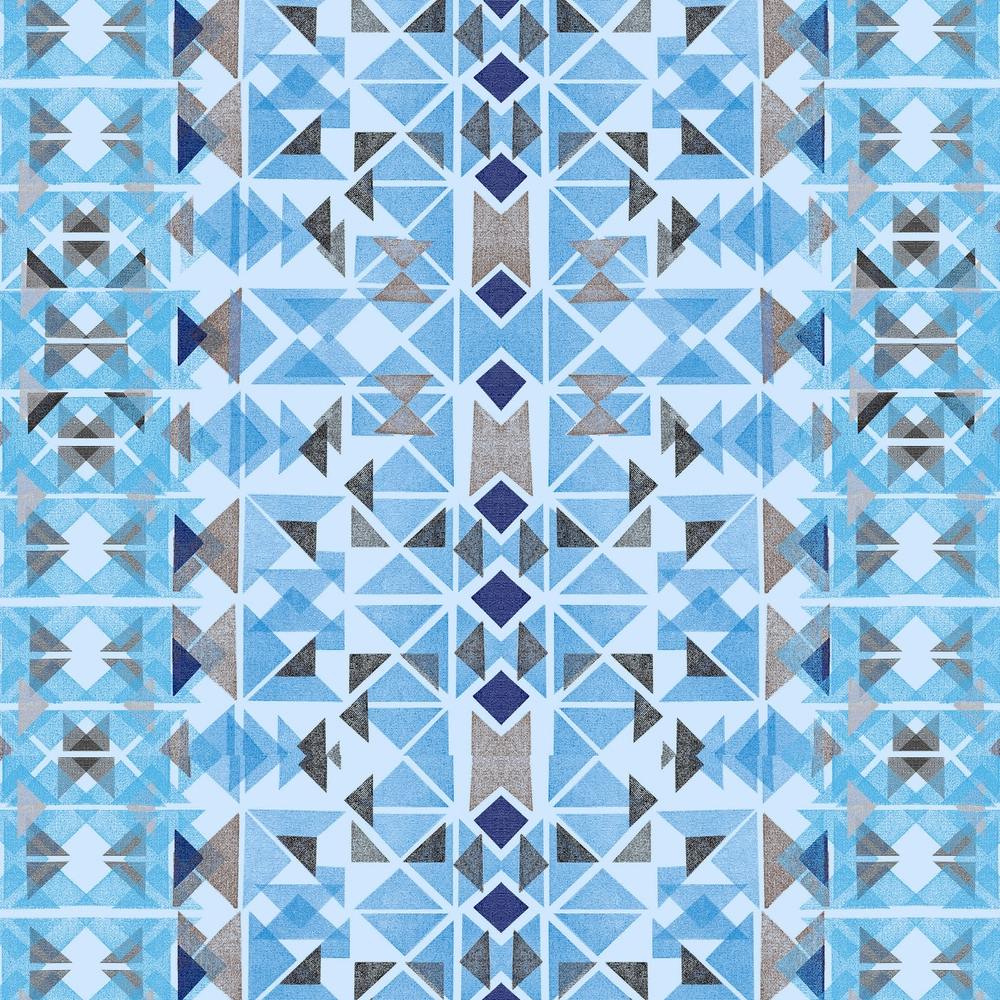 Boho Nomadic Tribal Blue