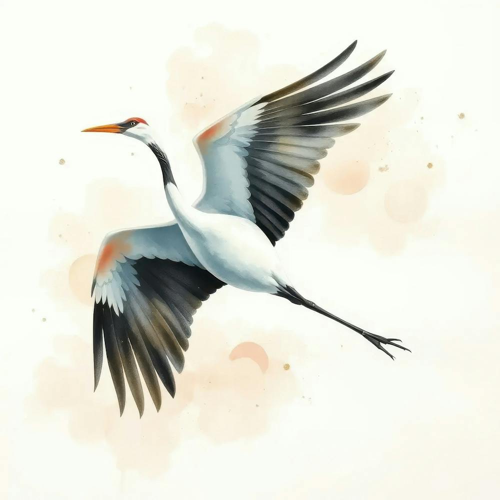 Crane In Flight 3