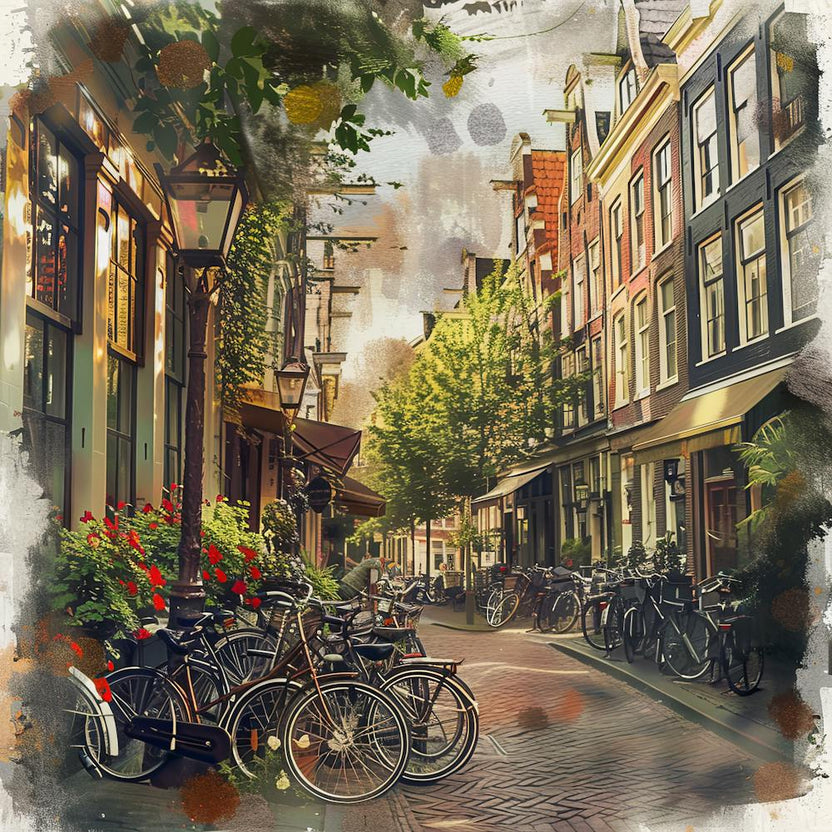 Jordaan neighborhood Series in Amsterdam Water Colour 2