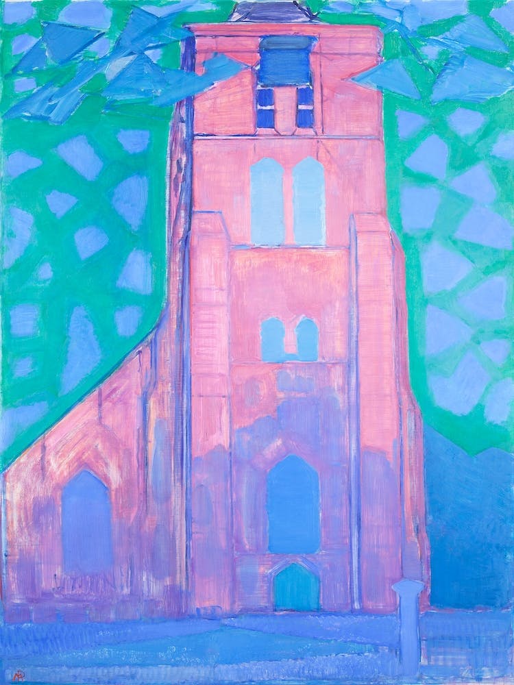 Church Tower At Domburg, Piet Mondrian