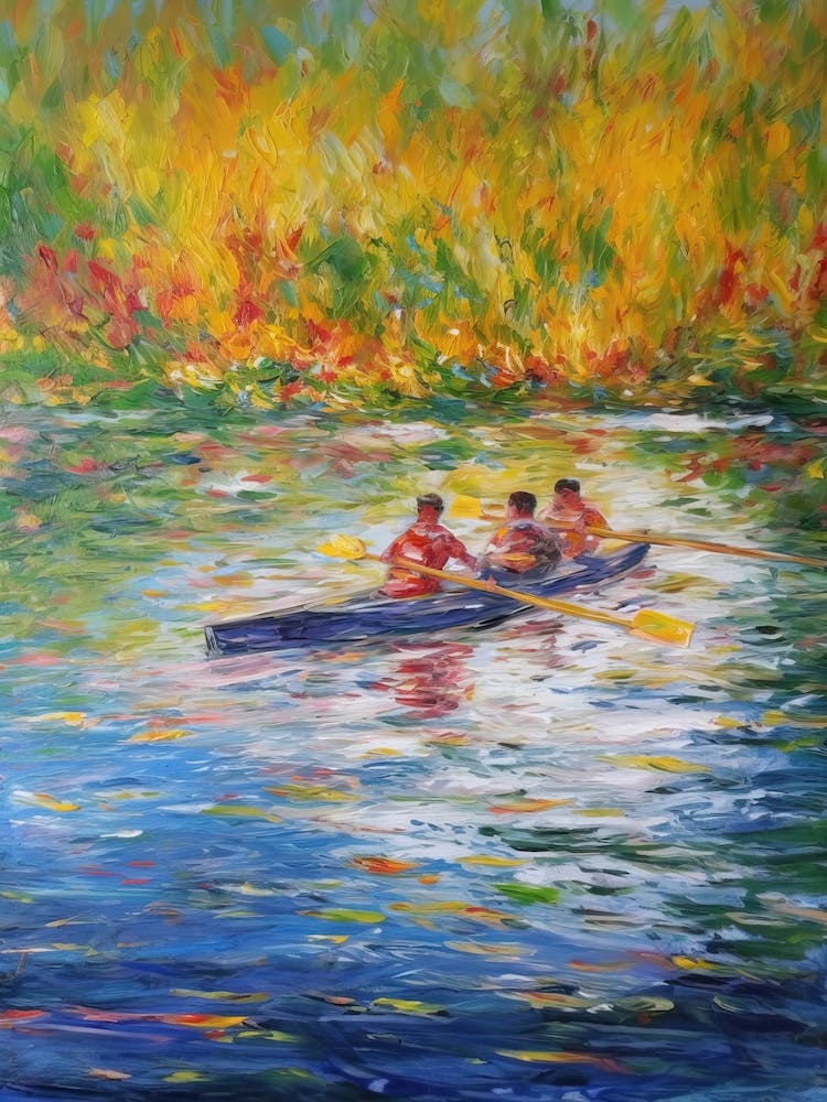 Rowing In The Style Of Monet 4