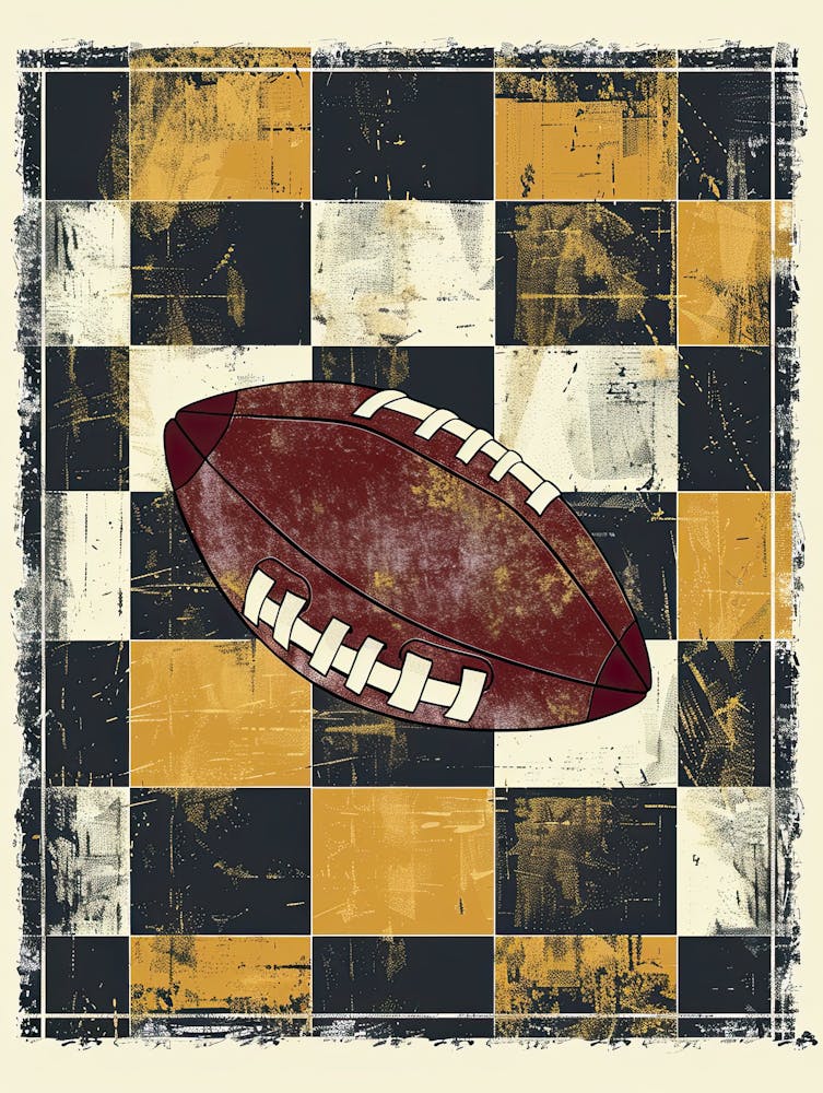 Football On A Checkered Board