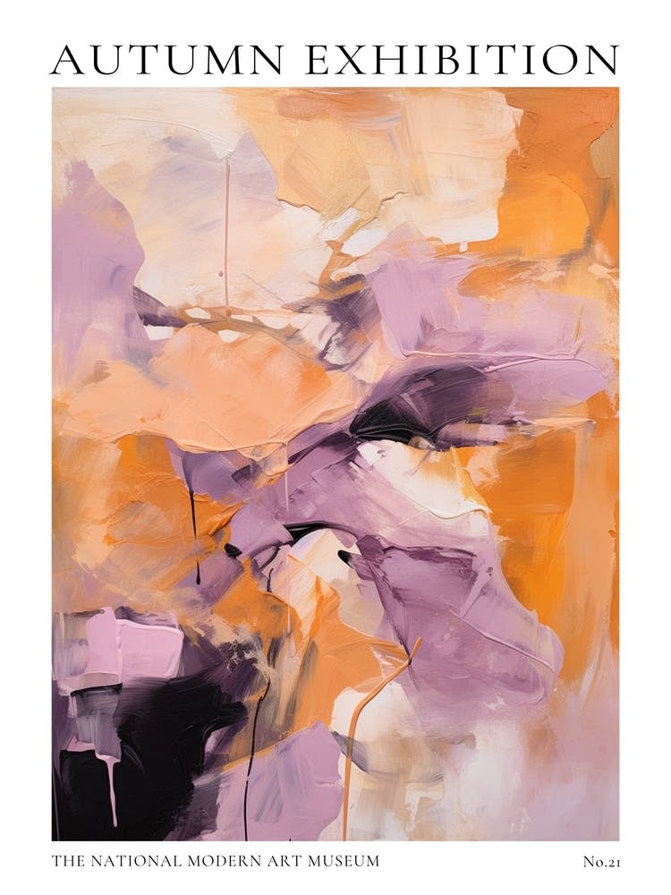 Autumn Exhibition Modern Abstract Poster 21
