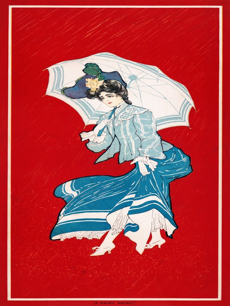 Jeune Fille Au Parapluie