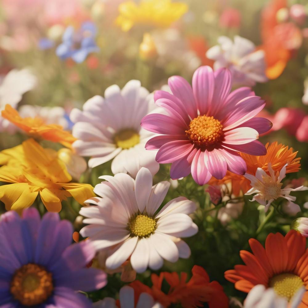 Colorful Daisies